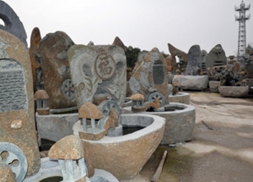 石雕噴泉